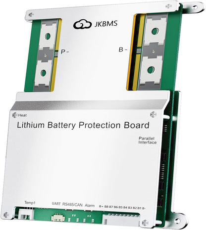 JKBMS Smart BMS 4S-8S 100A 1A Active Balance Integrado Bluetooth con CAN RS485 PCB Placa de Protección de Batería para Paquete de Batería LiFePO4 Li-ion LTO