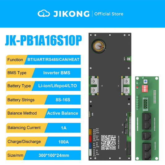 JIKONG JK-PB1A16S10P-V19 – 1A Balancer 100A 8S-16S BMS