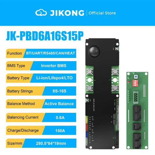 JIKONG JK-PBD6A16S15P-V22-Latest Models – 0.6A Balancer 150A 8S-16S BMS