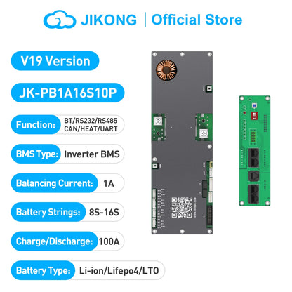 JIKONG V19 Household Energy Inverter BMS 8S/24V 16S/48V Li-ion/ Lifepo4/ LTO Battery BMS JK-PB2A16S20P