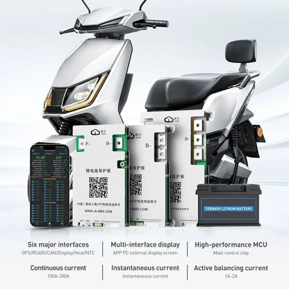 JIKONG BMS JK-BD4A8S4P JK-BD4A8S6P Lifepo4 Li-Ion Lto Battery Active Balancer Smart BMS 4S/8S 12V/24V 40A 60A