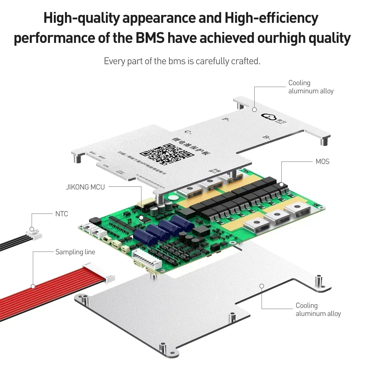 JIKONG BMS JK-BD4A8S4P JK-BD4A8S6P Lifepo4 Li-Ion Lto Battery Active Balancer Smart BMS 4S/8S 12V/24V 40A 60A