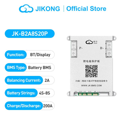 JIKONG JKBMS 4S 5S 6S 7S 8S 17S 20S 24S 12V 24V 48V Active BMS 40A 60A 100A  200A 300A Lifepo4 Li-Ion Lto Battery Smart BMS